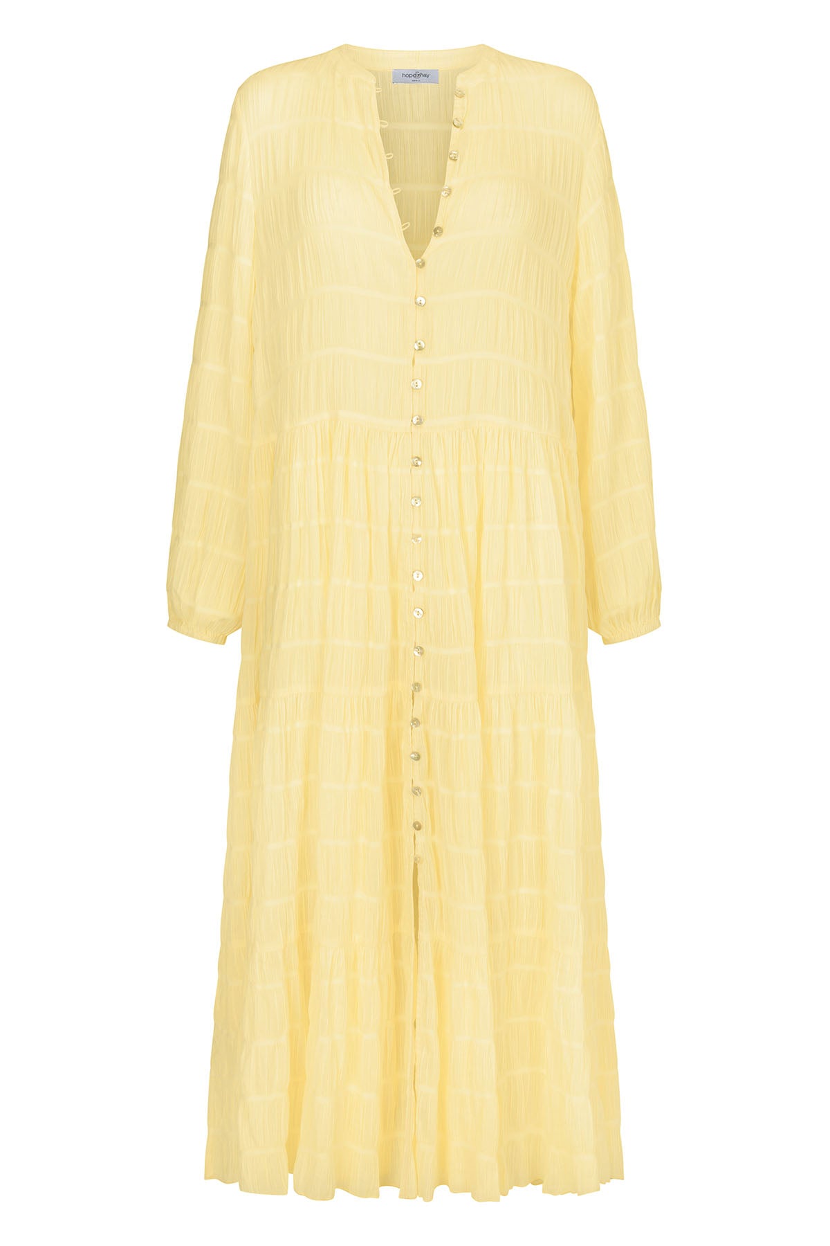 Suki Tiered Maxi Dress - Lemon